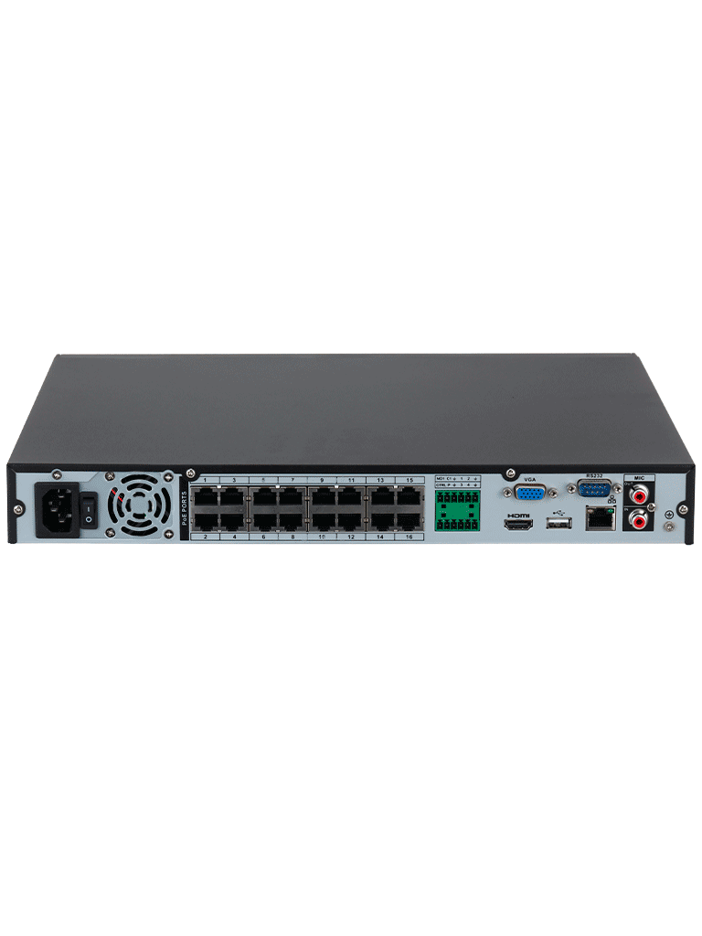 DAHUA DHI-NVR4216-16P-4KS3 NVR de 8 MP/ 4k / 16 Canales IP/ 16 Puertos PoE/ Rendimiento de 160 Mbps/ Smart H.265+/ 2 Bahias de Discos Duros/ Salidas de Video HDMI&VGA/ 4&2 E&S de Alarmas/ Soporta cámaras WizSense/ H.265+/ 4 canales SMD Plus/ DAHUA DHI-NVR4216-16P-4KS3 NVR de 8 MP/ 4k / 16 Canales IP/ 16 Puertos PoE/ Rendimiento de 160 Mbps/ Smart H.265+/ 2 Bahias de Discos Duros/ Salidas de Video HDMI&VGA/ 4&2 E&S de Alarmas/ Soporta cámaras WizSense/ H.265+/ 4 canales SMD Plus/